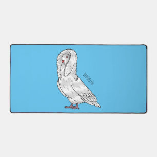 Caricature d'oiseau pigeon Jacobin