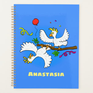 Caricature d'oiseaux de cockatoo amusante