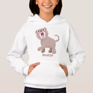Caricature du tigre mignon Saber Toothed Smilodon