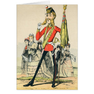 Caricature d'un soldat britannique victorien