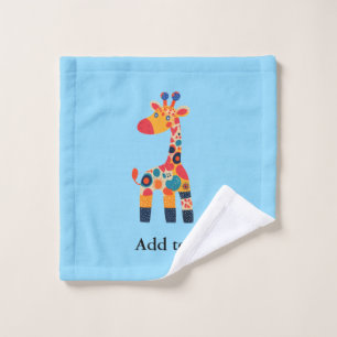 Caricature en Giraffe aux couleurs vives