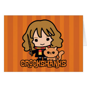 Caricature Hermione et Crookshanks