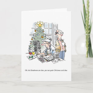 Caricature humoristique Carte de vacances/Noël