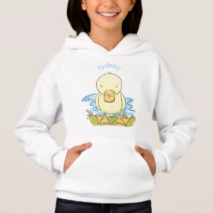 Caricature jaune mignon pour canard bébé