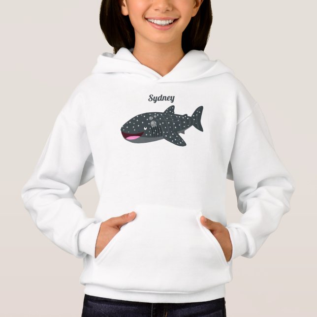 Caricature joli requin baleine joyeux (Devant)