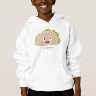 Caricature joli sourire taco dessin animé
