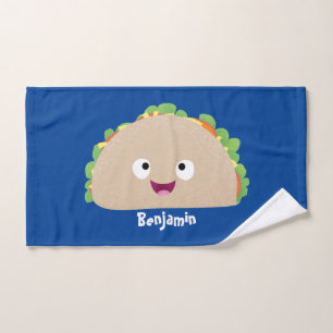 Caricature joli sourire taco dessin animé