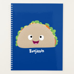 Caricature joli sourire taco dessin animé