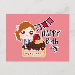 Caricature mignonne Cartes postales Anniversaire