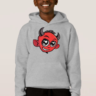Caricature mignonne et souriante diable