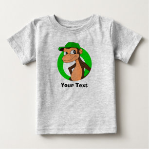 Caricature personnalisée chimpanzé bébé T-shirt