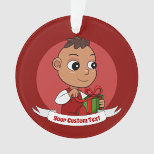 Caricature pour bébé de Noël hispanique mignon