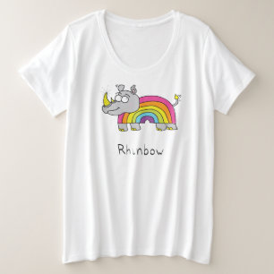 Caricature pour enfants sur le Rhino Rainbow Rhino