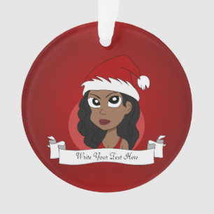 Caricature pour fille de Noël