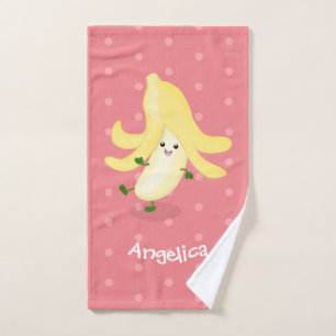 Caricature sur la banane de Cute kawaii