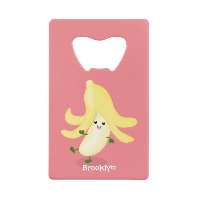 Caricature sur la banane de Cute kawaii (Devant)