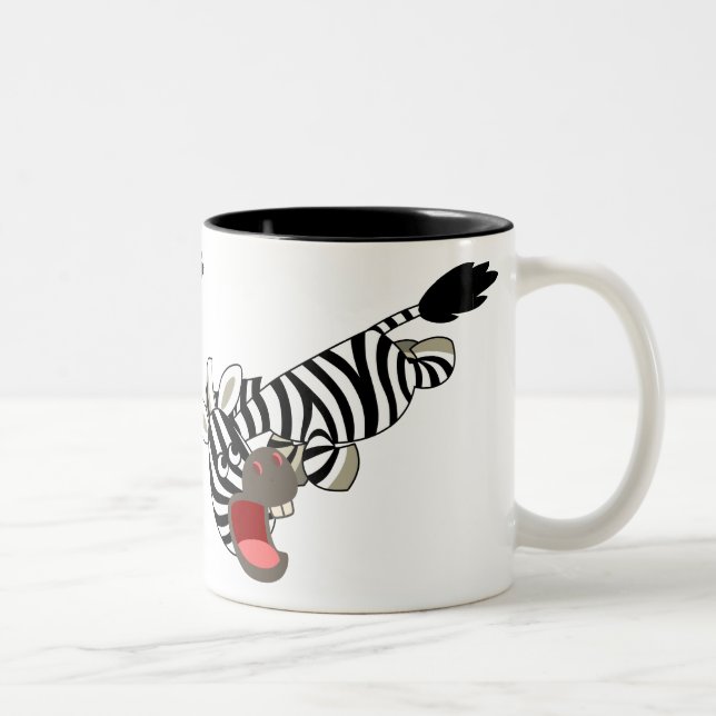 Caricature sur le caricature Zebra Mug (Droit)