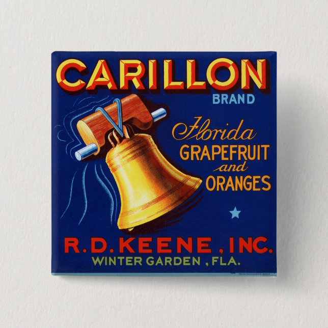 Carillon Brand Florida Grapefruit Button (Vorderseite)