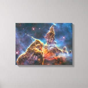 Carina-Nebel durch das Hubble-Weltraumteleskop Leinwanddruck