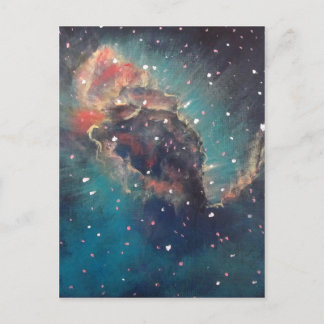 Carina Nebula Art Malerei Postkarte