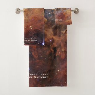 Carina Nebula Cosmic Cliffs James Webb HiRes Badhandtuch Set