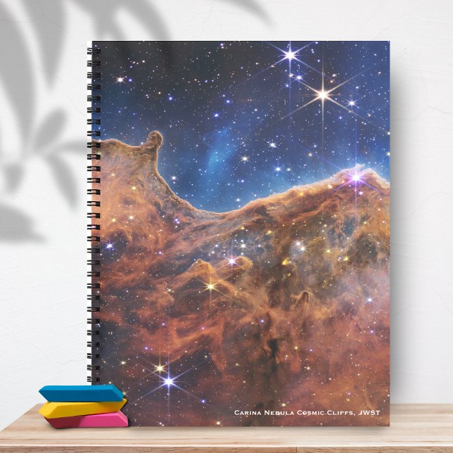 Carina Nebula Cosmic Cliffs James Webb HiRes Notizbuch (Von Creator hochgeladen)
