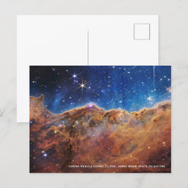 Carina Nebula Cosmic Cliffs James Webb HiRes Postkarte