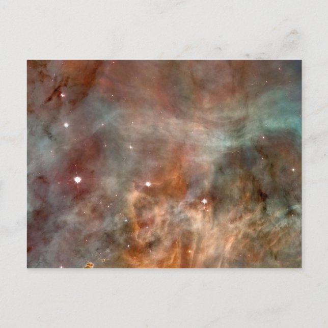 Carina Nebula Marble Look NASA Postkarte (Vorderseite)