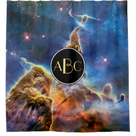 Carina Nebula Mystischer Berg mit benutzerdefinier Duschvorhang