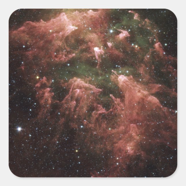 Carina Nebula Quadratischer Aufkleber (Vorderseite)