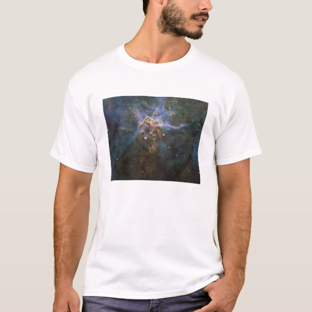 Carina Nebula Star-bildende Säulen T-Shirt (Vorderseite)