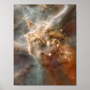 Carina Nebula Star-Forming Region Detail Poster