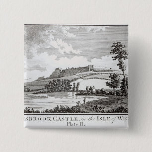 Carisbrook Schloss, in der Insel von Wight Button
