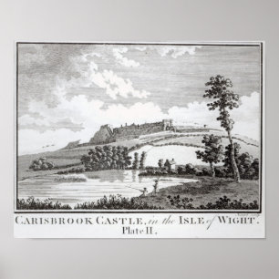 Carisbrook Schloss, in der Insel von Wight Poster