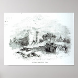 Carisbrook Schloss, Insel von Wight Poster