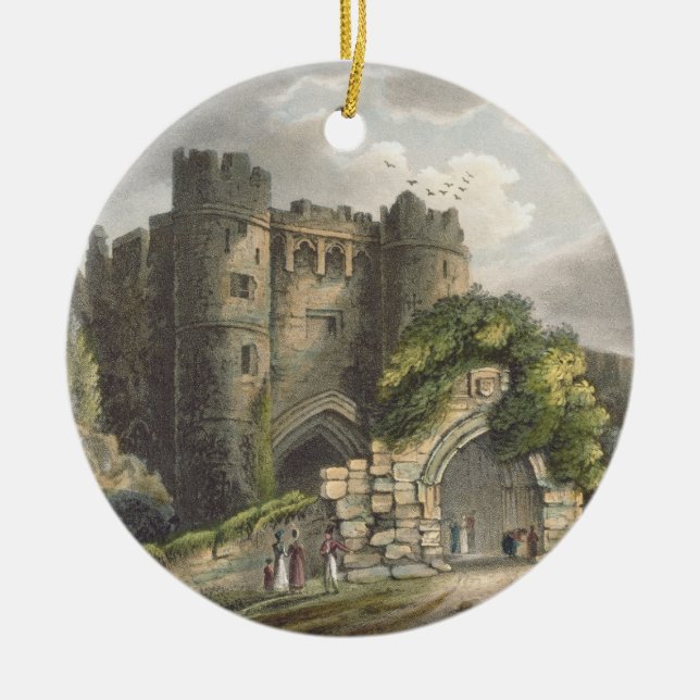 Carisbrook Schloss, 'von der Insel von Wight Keramikornament (Vorne)