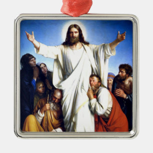 Carl Bloch Kunstwerk, Christus Consolator Ornament Aus Metall