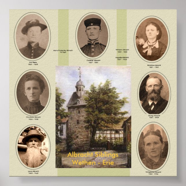 Carl, Christian, Christiane, Georg, Karoline, W... Poster (Vorne)