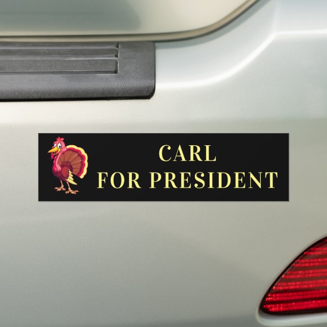 CARL FÜR PRÄSIDENT KENOSHA TÜRKEI AUTOAUFKLEBER (Auf Auto)