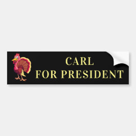 CARL FÜR PRÄSIDENT KENOSHA TÜRKEI AUTOAUFKLEBER