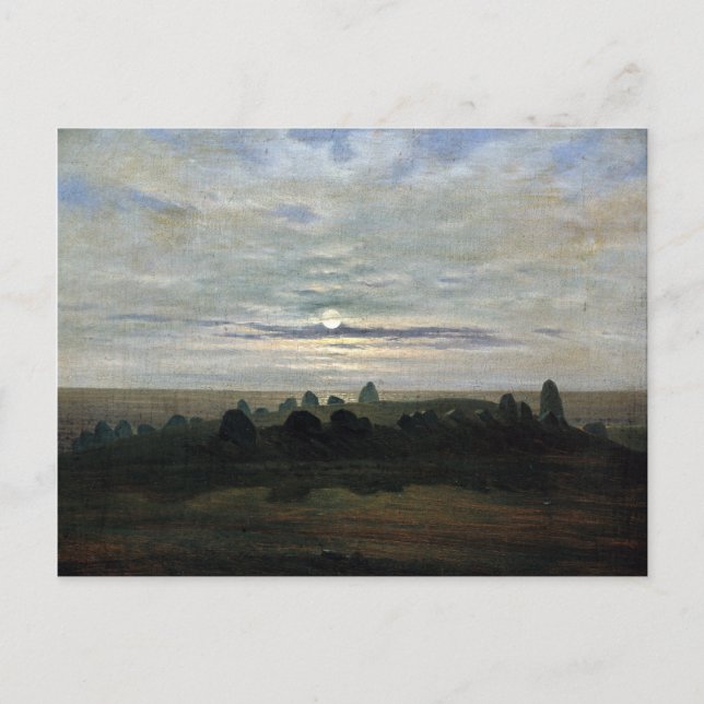 Carl Gustav Carus Stone Age Mound Postkarte (Vorderseite)