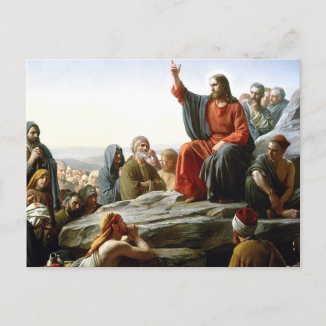 Carl Heinrich Bloch - Sermon auf dem Berg Postkarte (Vorderseite)