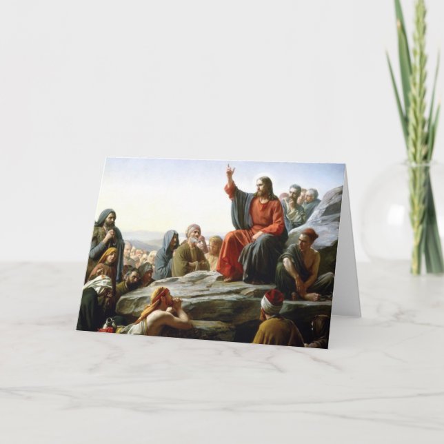 Carl Heinrich Bloch - Sermon on the Mount Karte (Vorderseite)