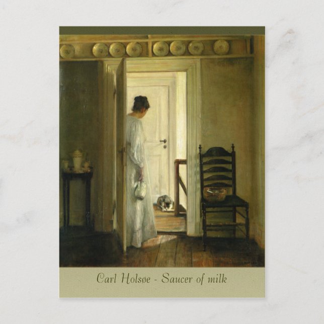 Carl Holsøe Saucer von Milk CC0569 Postcard Postkarte (Vorderseite)