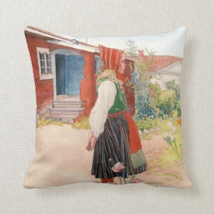 Carl Larsson Außerhalb der Falun Zuhause Schwedis Kissen