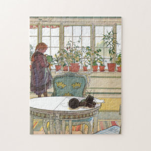 Carl Larsson - Blume über das Windows