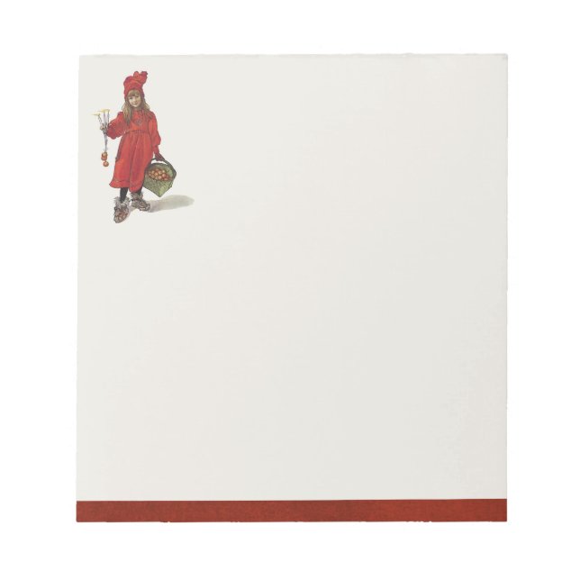 Carl Larsson Brita Little Swedish Girl Notizblock (Vorderseite)