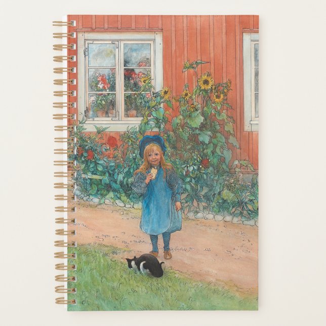 Carl Larsson - Brita mit Katze Planer (Vorderseite)