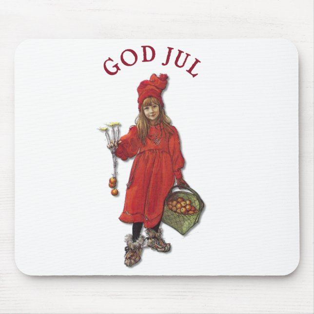 Carl Larsson Brita, wie Iduna sagt, Gott Jul Mousepad (Vorne)