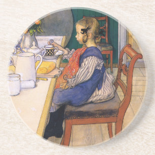 Carl Larsson Ein spätes Frühstück Getränkeuntersetzer